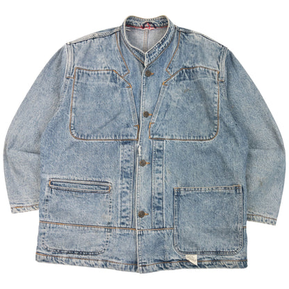 Vintage 80s Marithe + Francois Girbaud Button Up Denim Jacket Size L