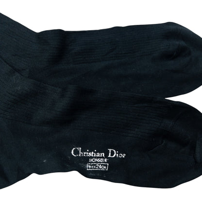 Vintage 2000s Dior Monsieur Embroidered Socks