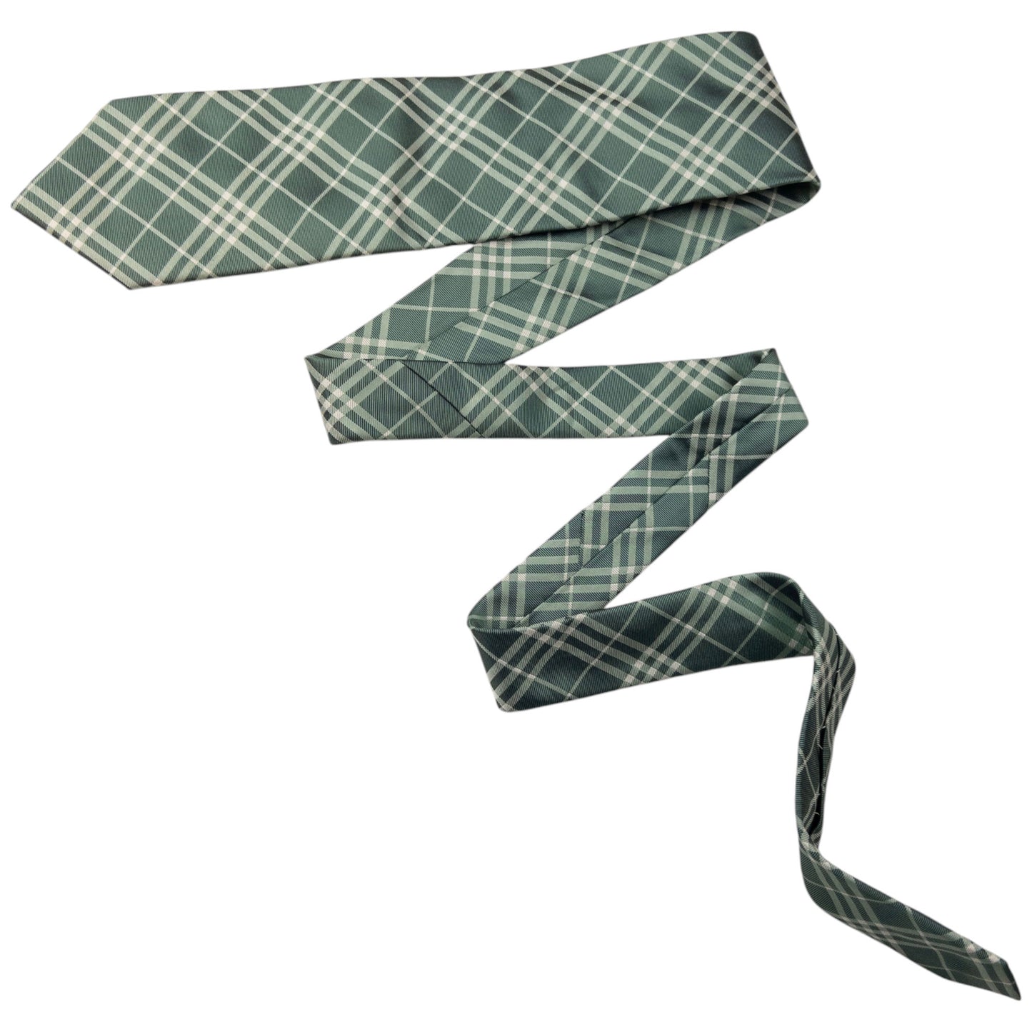 Vintage Burberry Nova Check Silk Tie