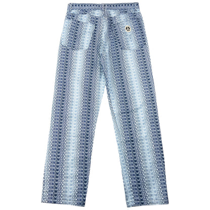 Vintage 2000s Moschino Jeans Monogram Fade Denim Jeans Size W30