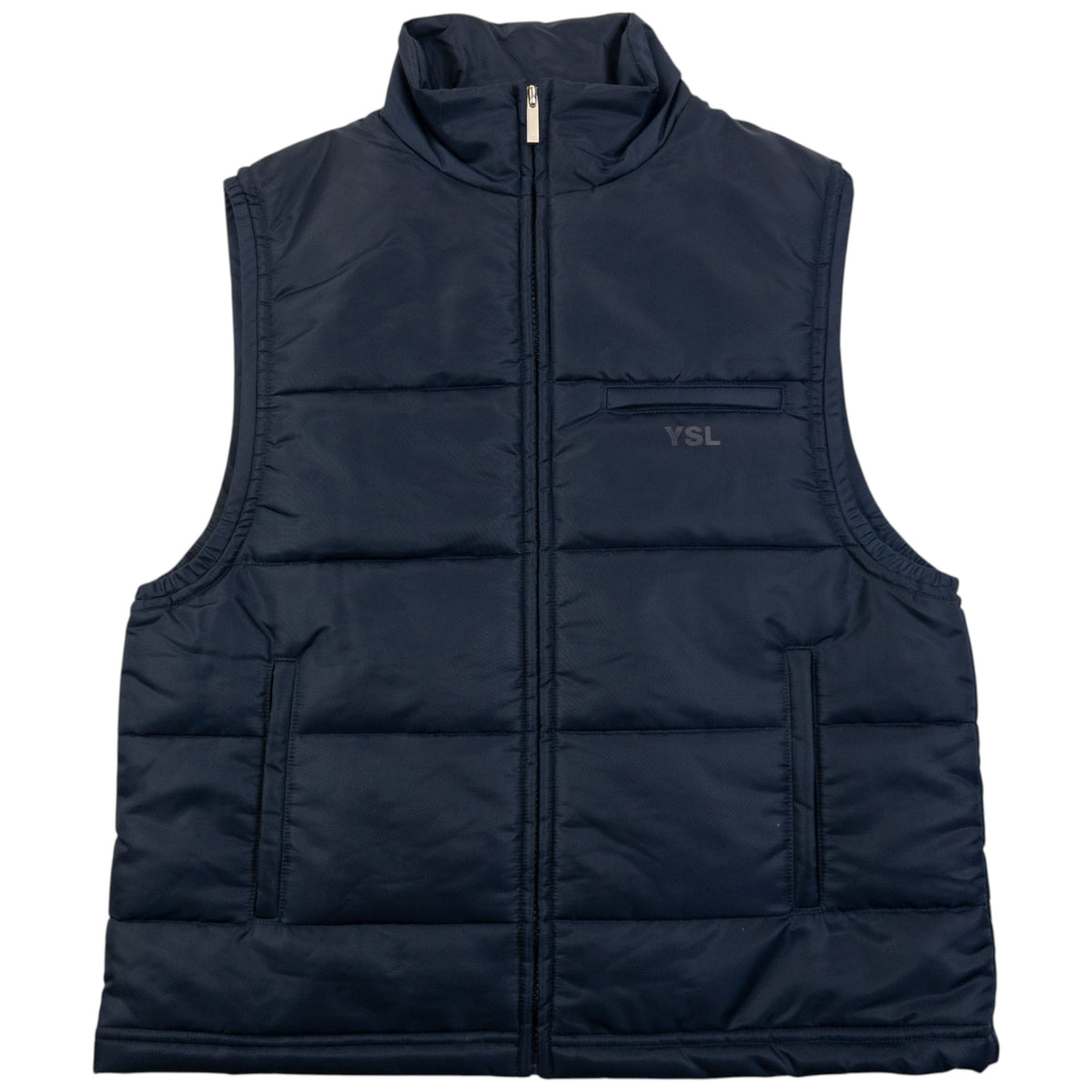 Vintage 2000s YSL Yves Saint Laurent Zip Up Puffer Gilet Womens Size S