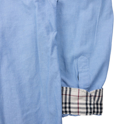 Vintage 2000s Burberry Nova Check Cuff Long Sleeve Button Up Shirt Size XL
