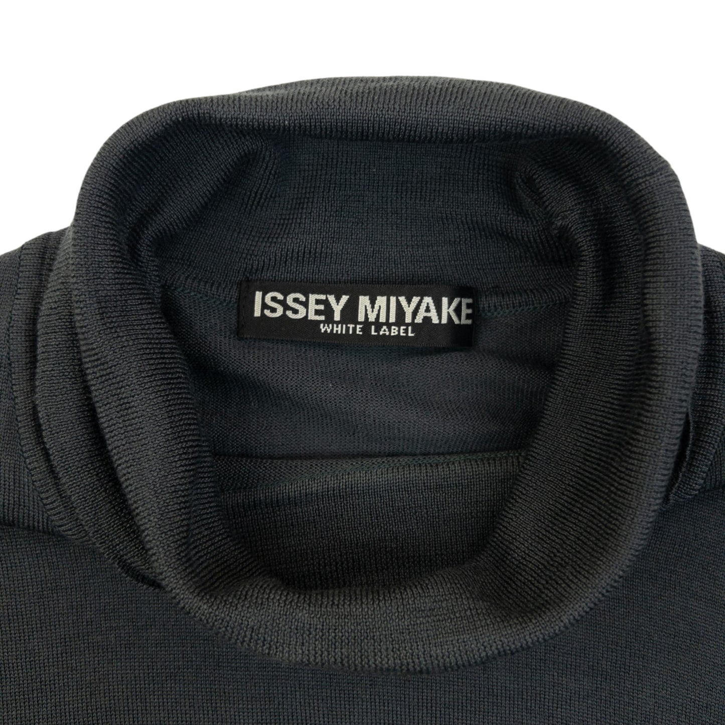 Vintage 2000s Issey Miyake White Label Turtleneck Jumper Size S