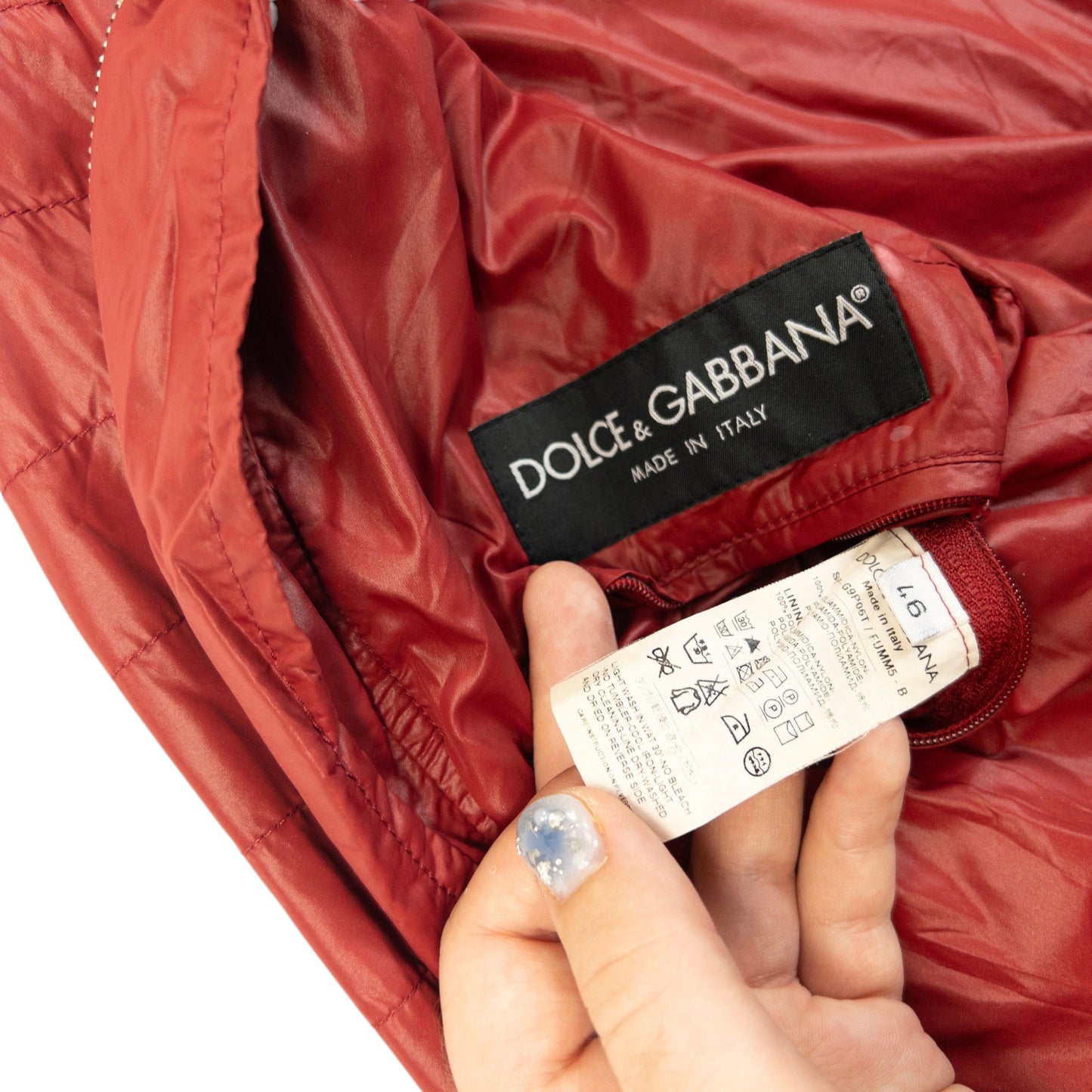 Vintage 2000s Dolce & Gabbana Zip Up Bomber Jacket Size S