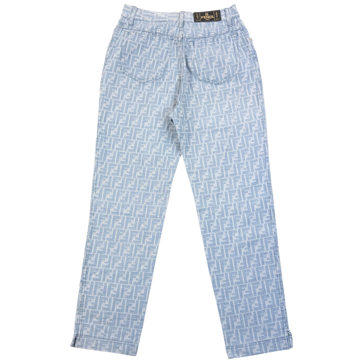 Vintage 2000s Fendi Monogram Denim Jeans Womens Size W27
