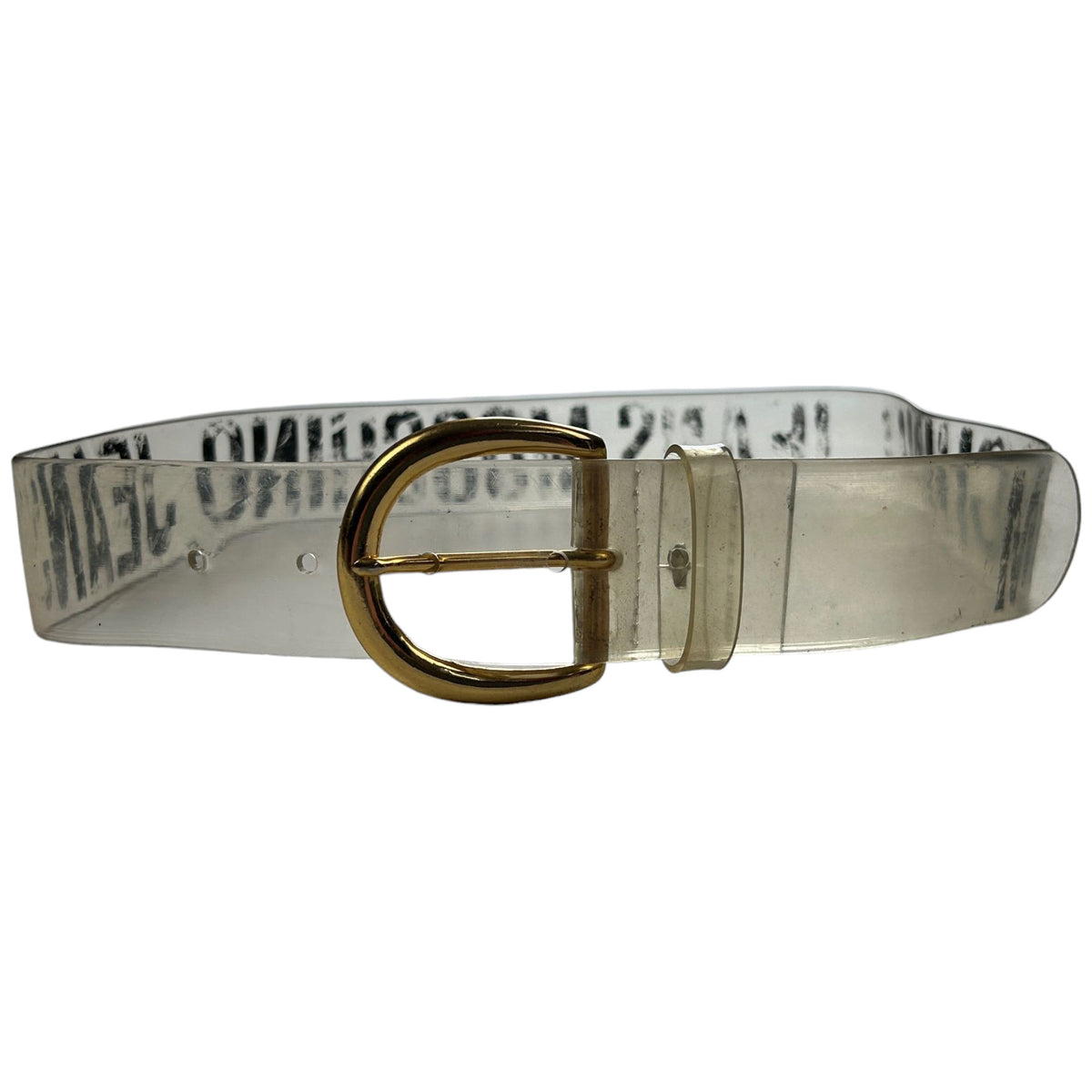 Vintage Moschino Transparent Belt