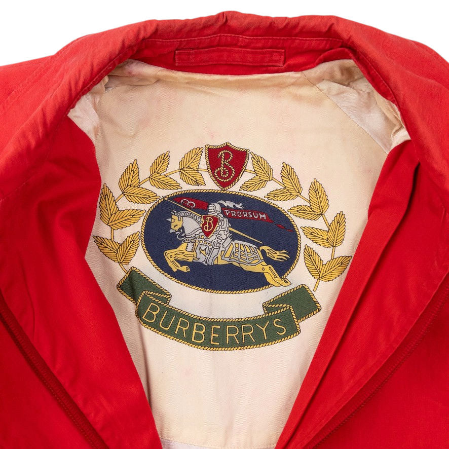 Vintage 90s Burberry Zip Up Jacket Size M