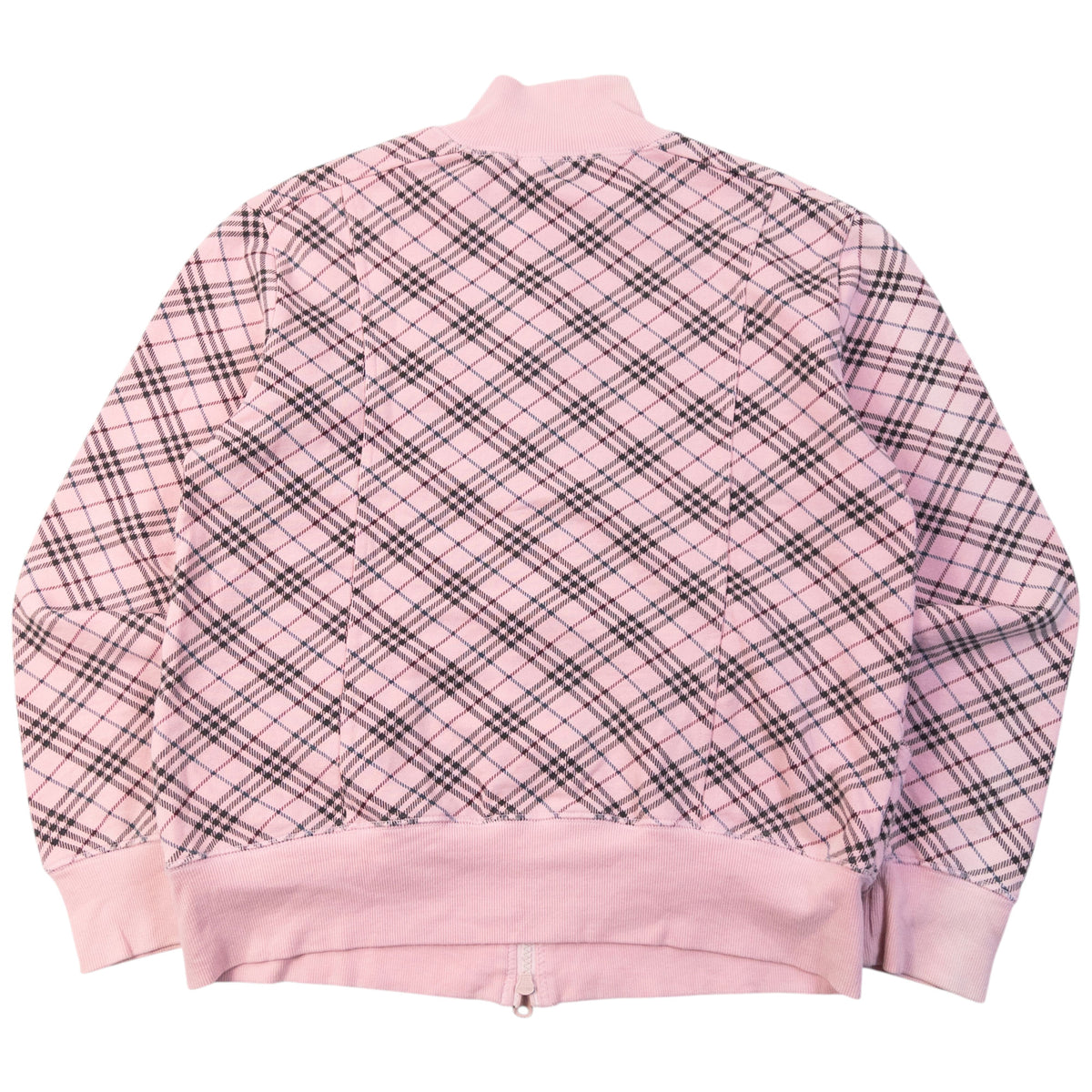 Vintage 2000s Burberry Blue Label Nova Check Zip Up Sweatshirt Womens Size S