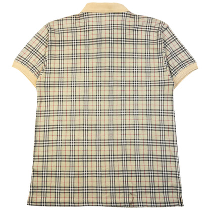 Vintage 90s Burberry Nova Check Polo Shirt Size M