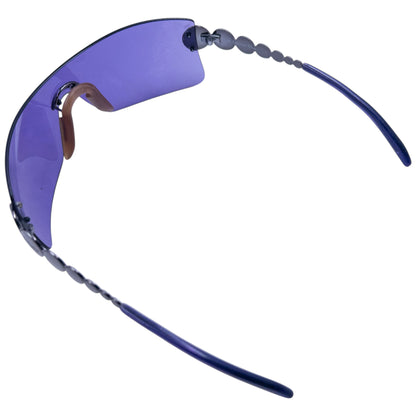 Vintage 2000s Dior By John Galliano Millennium Rimless Shield Sunglasses
