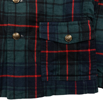 Vintage Comme Des Garçons Tricot Button Up Tartan Jacket Womens Size S