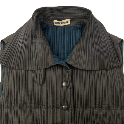 Vintage 1993 Issey Miyake Pleated Reversible Gilet Size S
