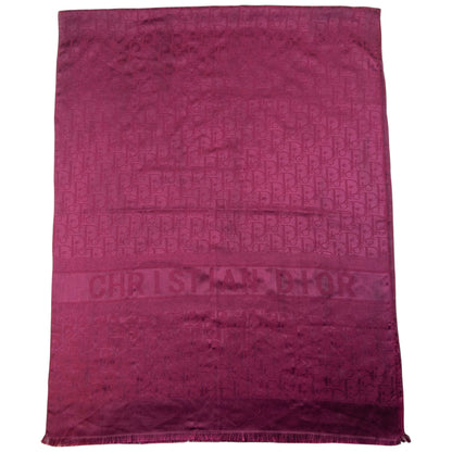 Vintage 90s Dior Monogram Cashmere Silk Scarf