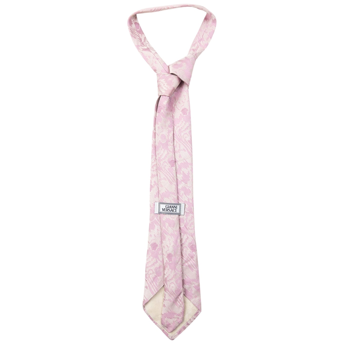 Vintage 90s Gianni Versace Pattern Silk Tie