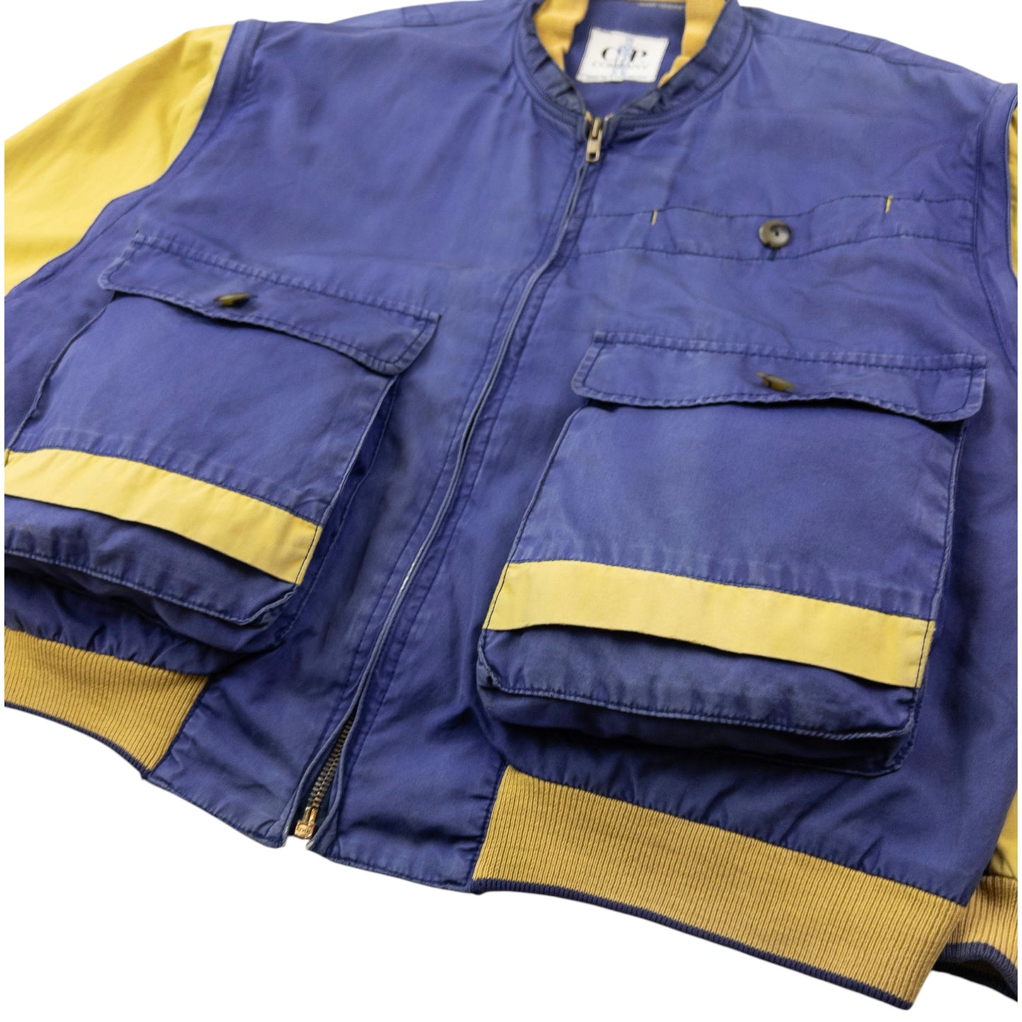 Vintage 80s CP Company Zip Off Sleeve Bomber Jacket Size M
