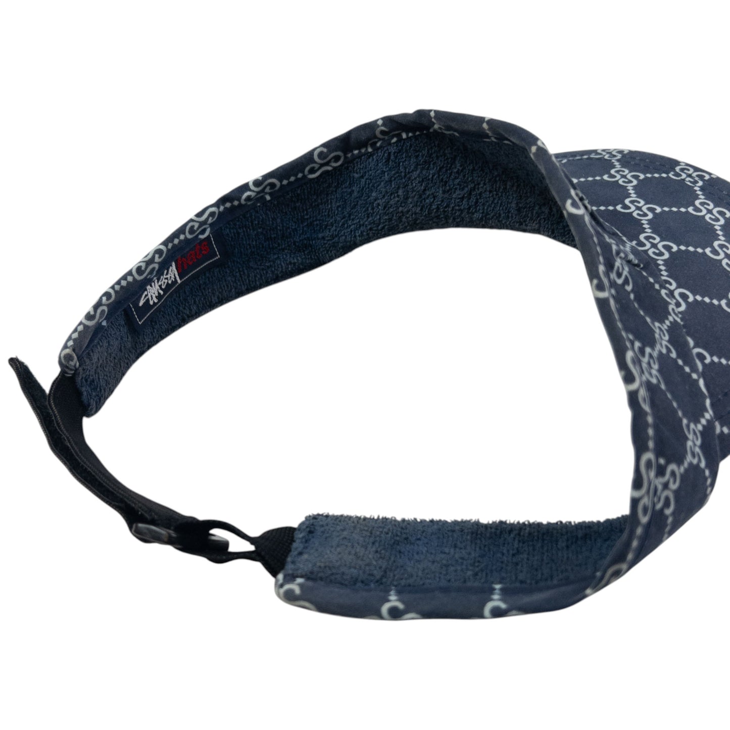 Vintage Stussy Stucci Monogram Visor Hat