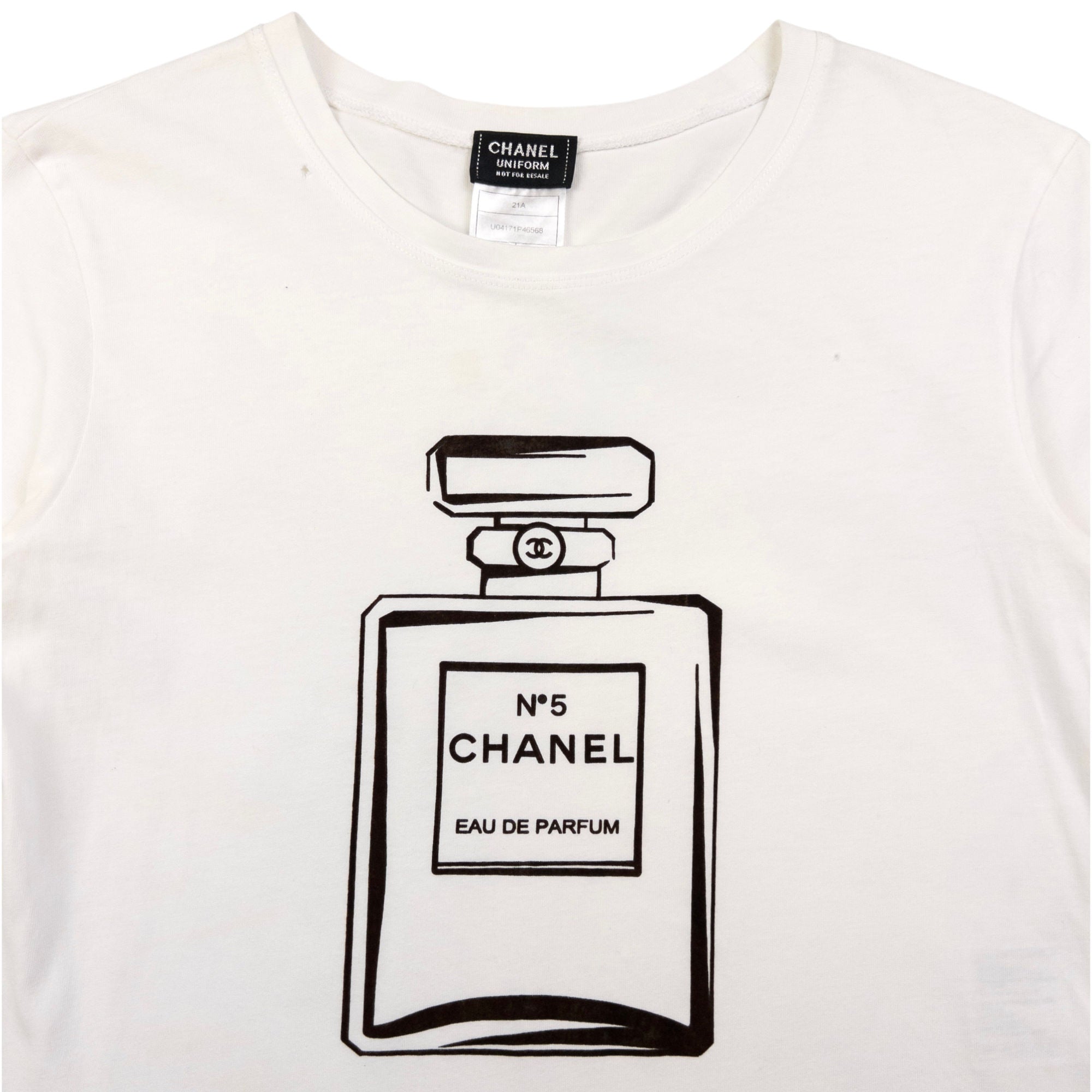 CHANEL UNIFORM ホワイト Tシャツ S Chanel CHANEL UNIFORM WHITE SHIRT | Grailed