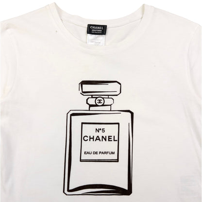 Vintage Chanel Uniform No 5 Bottle T Shirt Womens Size XS