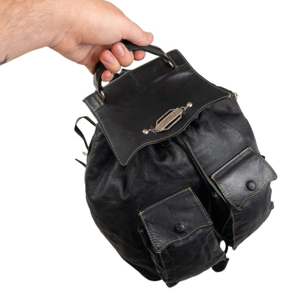 Vintage Jean Paul Gaultier Leather Bucket Backpack