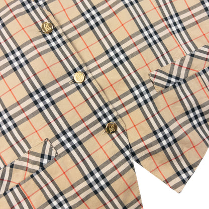 Vintage 90s Burberry Nova Check Waistcoat Womens Size S