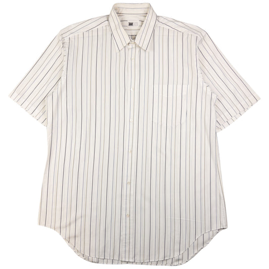 Vintage Issey Miyake Striped Short Sleeve Button Up Shirt Size M