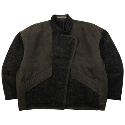 Vintage 80s Issey Miyake Asymmetric Wool Jacket Size S