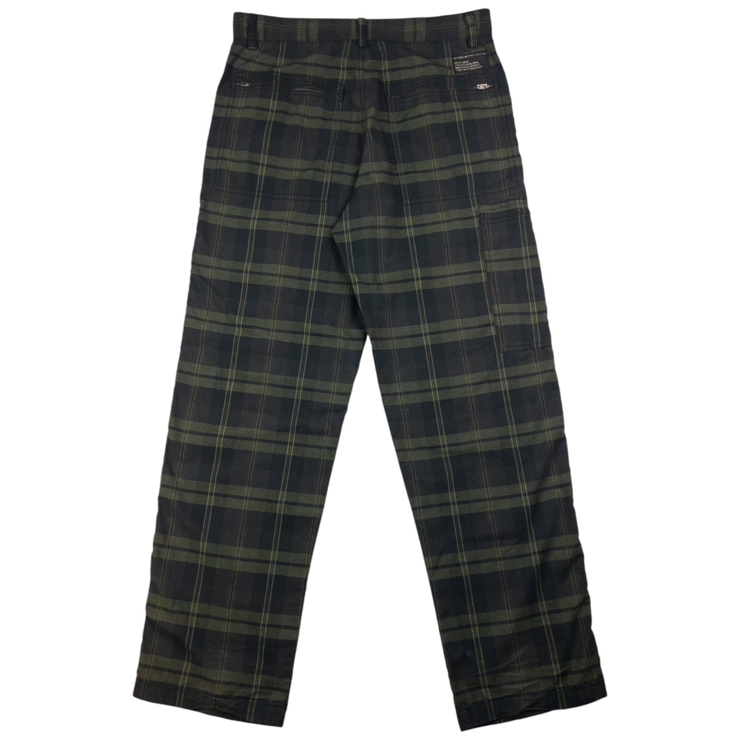 Vintage Stussy Checkered Mutli Pocket Cargo Trousers Size W32