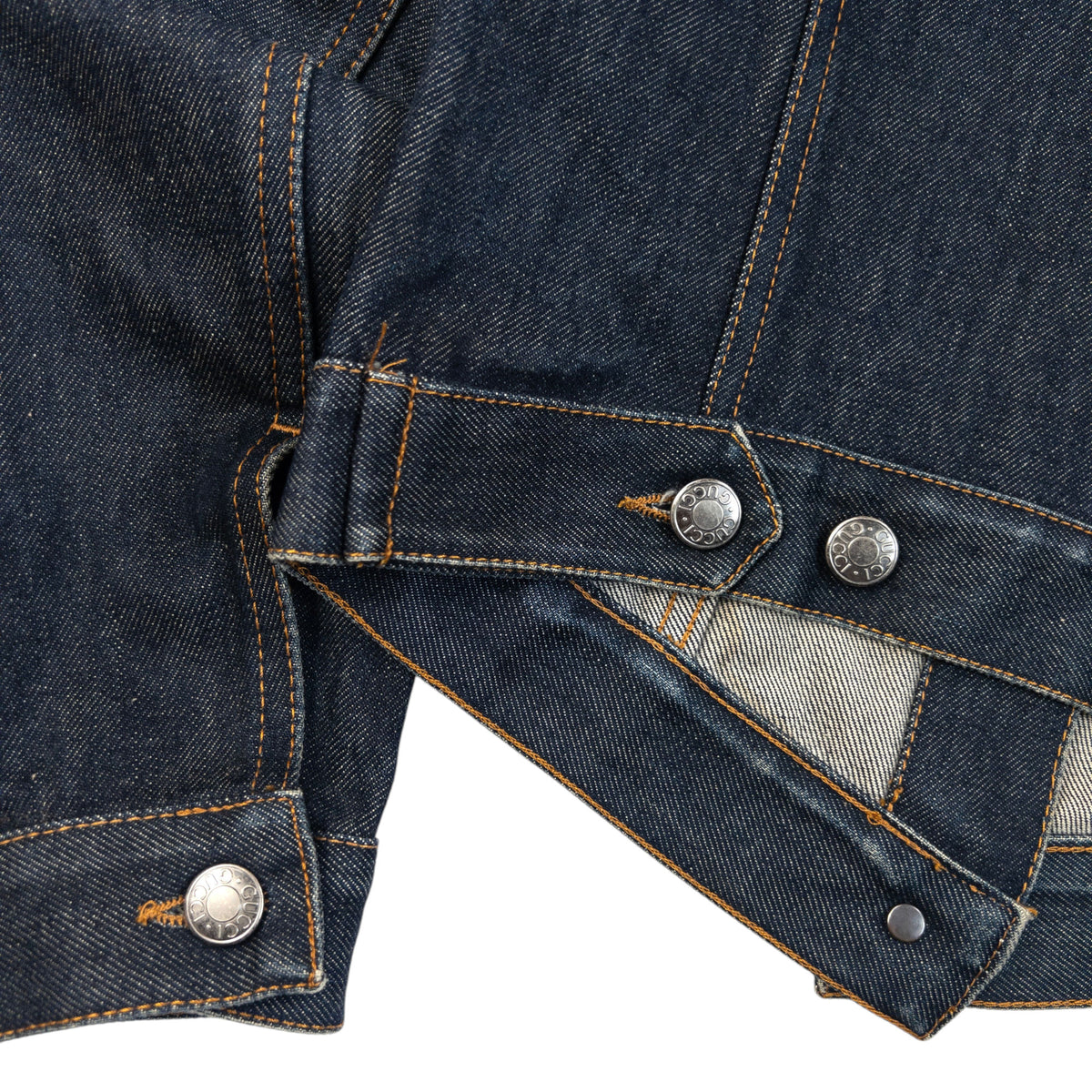 Vintage 2000s Gucci By Tom Ford Button Up Denim Jacket Womens Size S