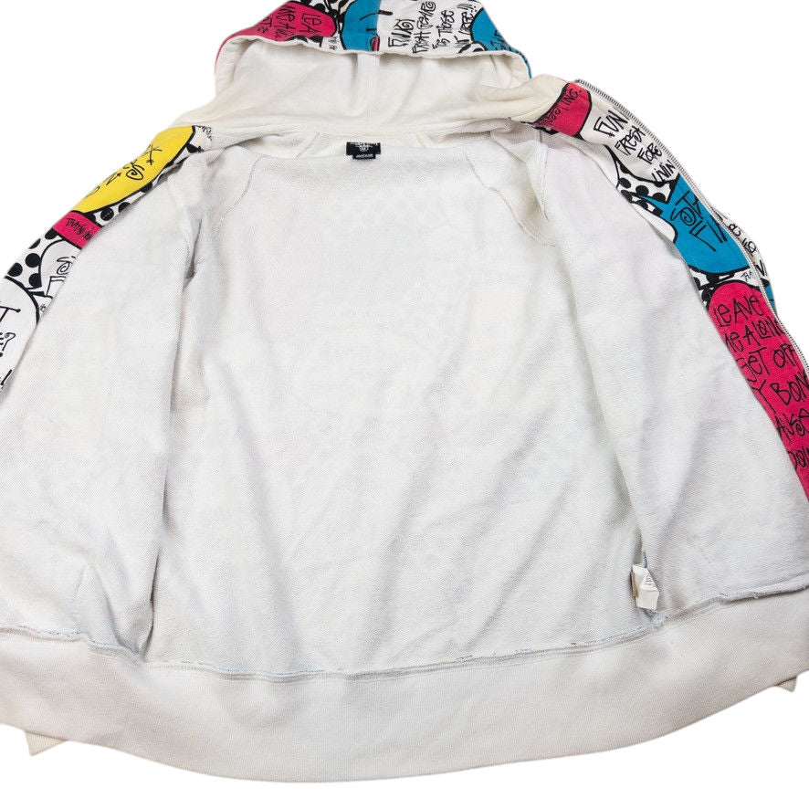 Vintage Stussy Speech Bubble Zip Up Hoodie Size M