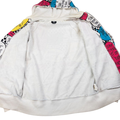 Vintage Stussy Speech Bubble Zip Up Hoodie Size M