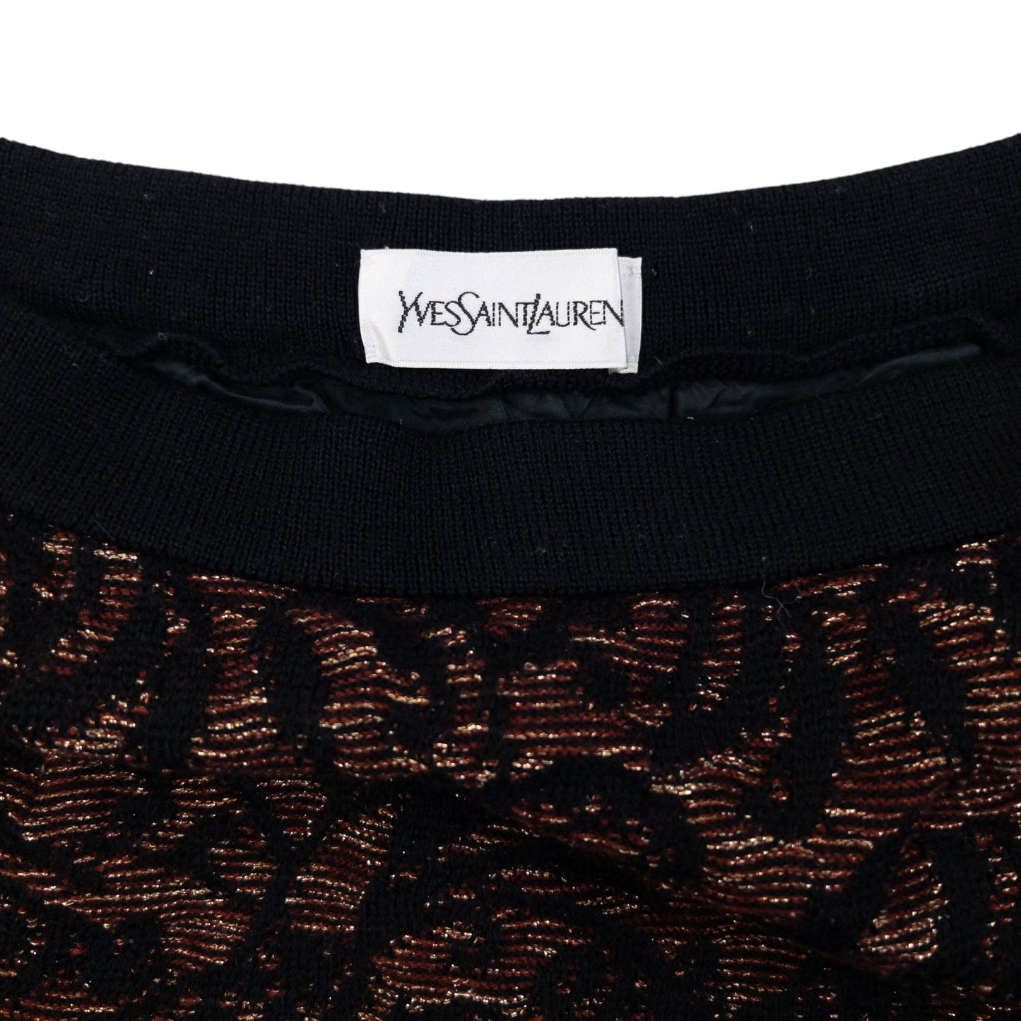 Vintage 90s YSL Yves Saint Laurent Knit Mini Skirt Womens Size S
