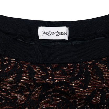 Vintage 90s YSL Yves Saint Laurent Knit Mini Skirt Womens Size S