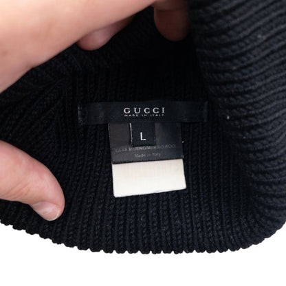 Vintage 2000s Gucci Wool Knit Beanie Hat Size L