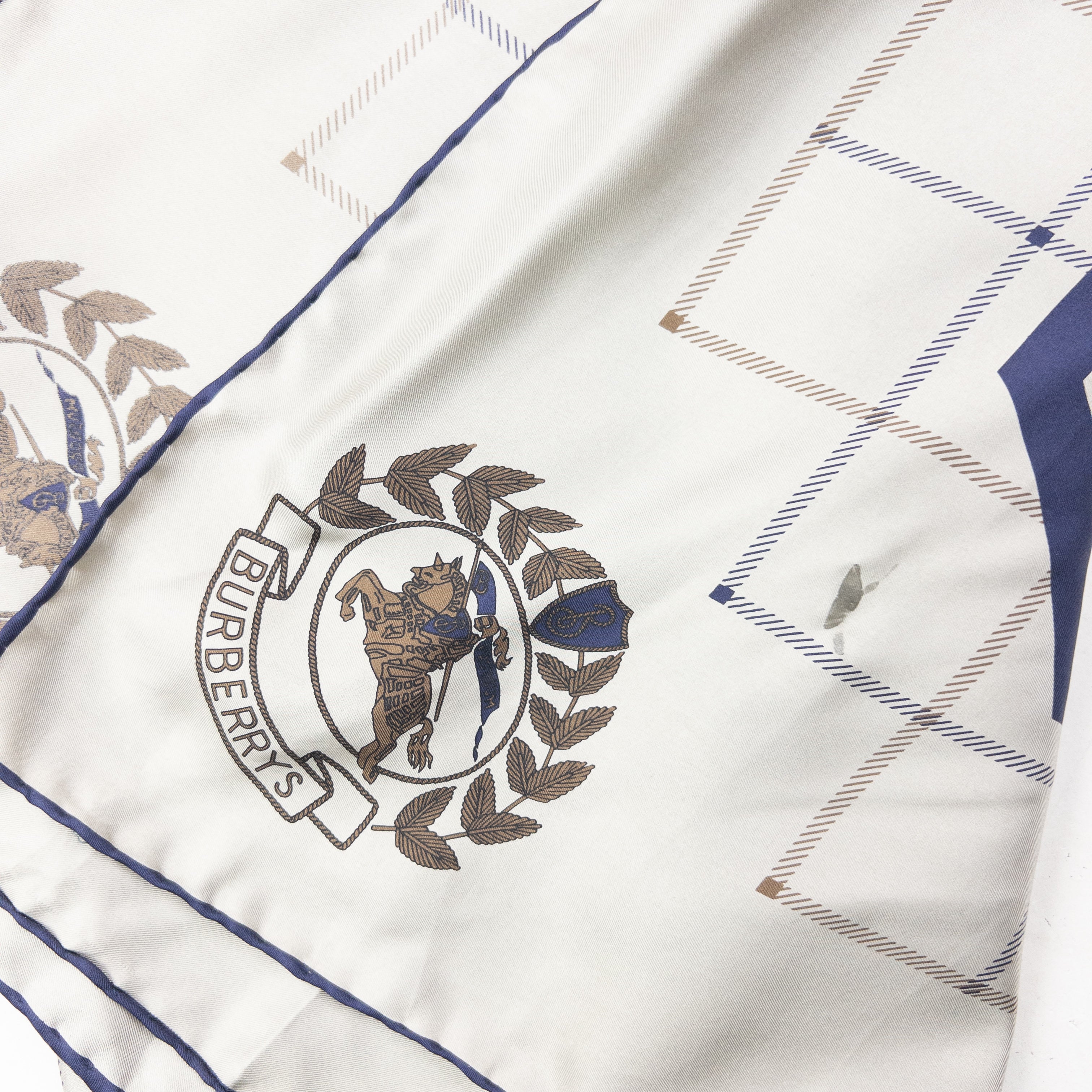 Vintage 90s Burberry Silk Scarf