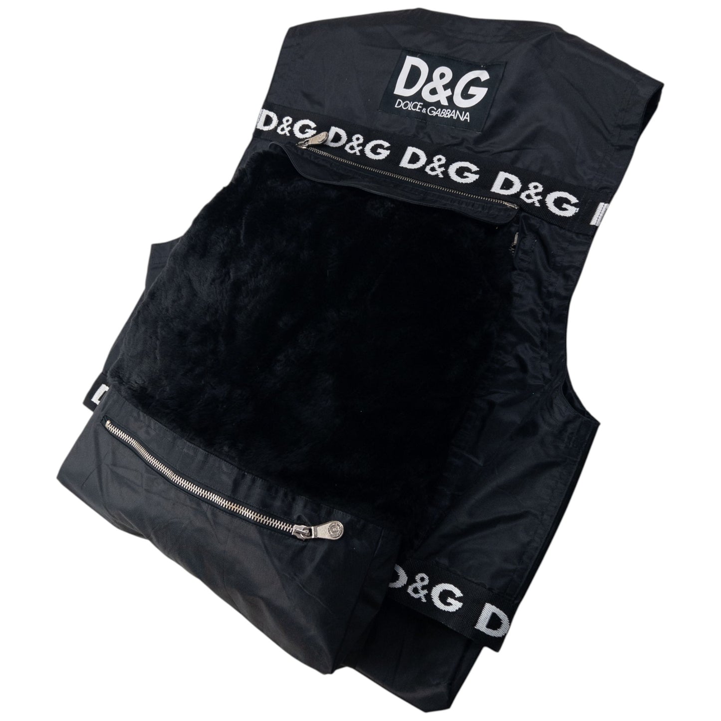 Vintage 90s Dolce & Gabbana Detachable Backpack Gilet Vest Size S