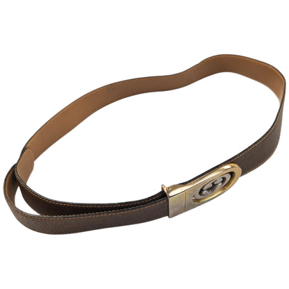 Vintage 90s Gucci Leather Belt Size S