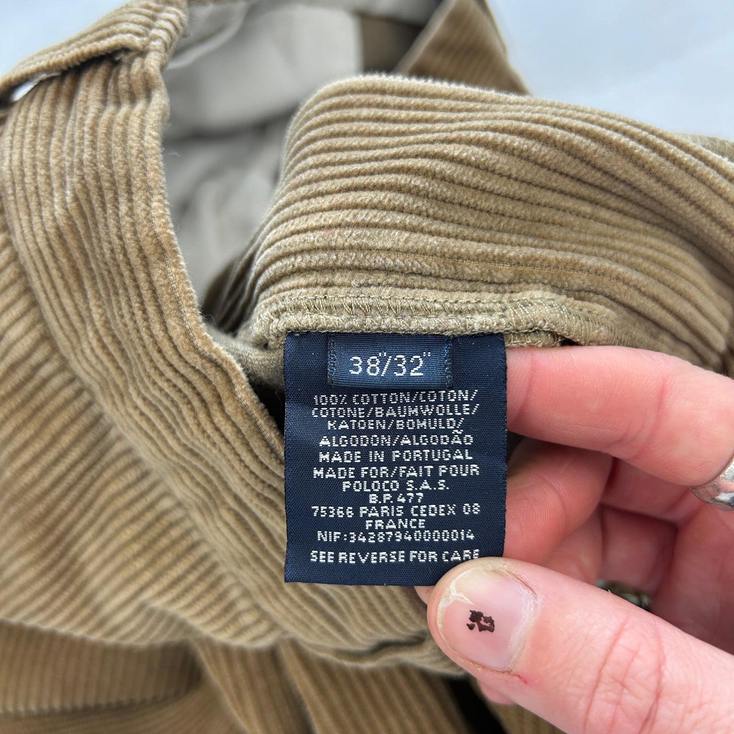 Vintage Ralph Lauren Corduroy Trousers Size W36