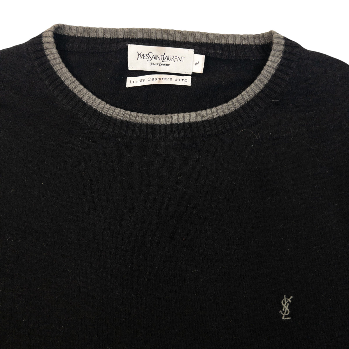 Vintage 2000s YSL Yves Saint Laurent Cashmere Jumper Size M