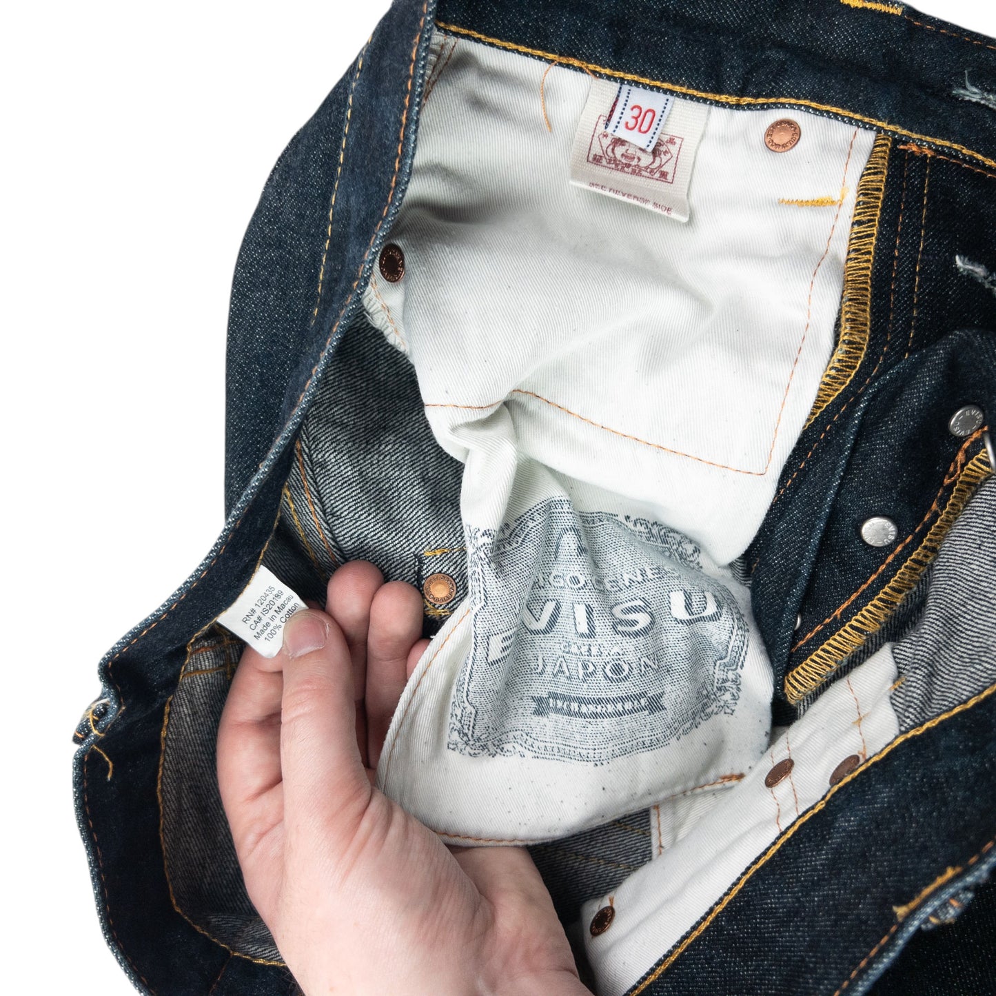 Vintage 2000s Evisu Double Flame Gull Japanese Denim Jeans Size W30