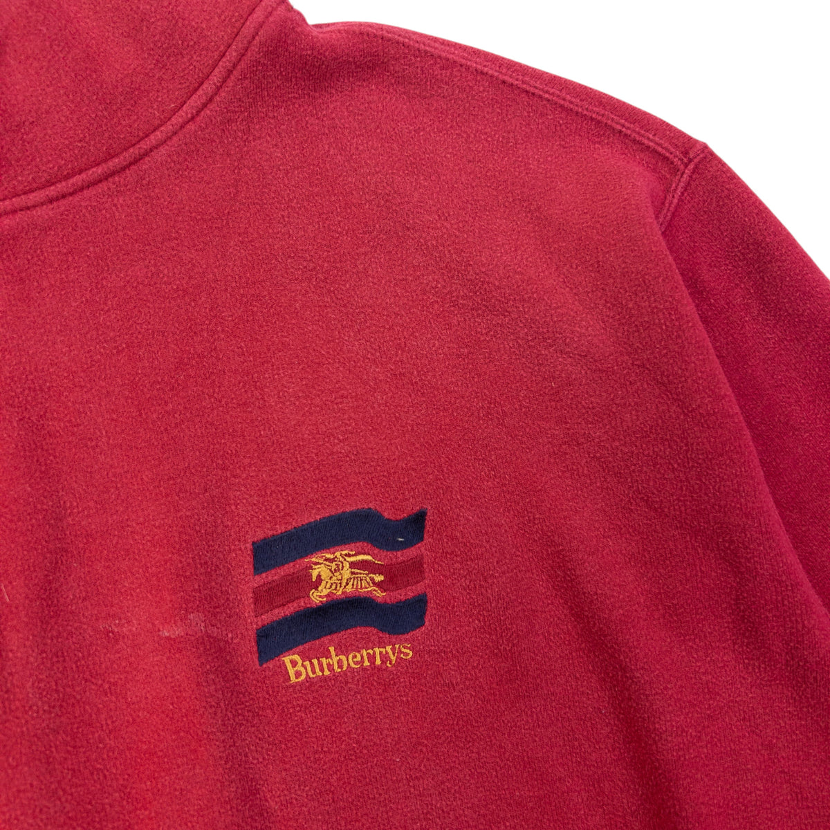Vintage 90s Burberry Sweatshirt in red, photo 4