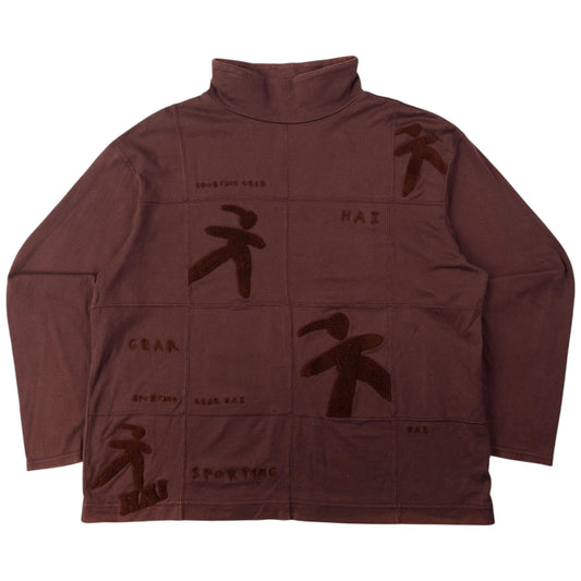 Vintage Hai Sporting Gear By Issey Miyake Tufted Long Sleeve T Shirt Size S