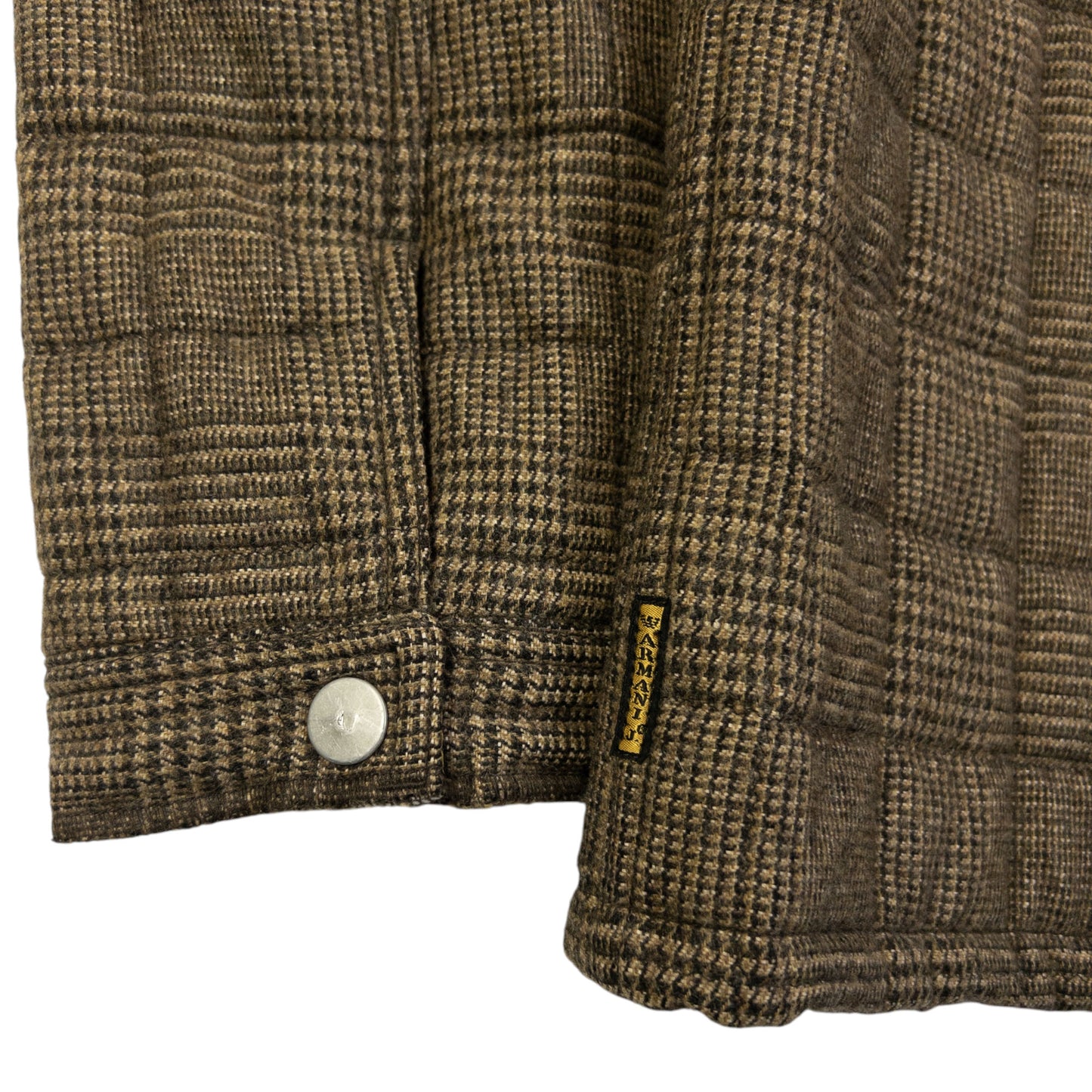 Vintage 2000s Armani Jeans Quilted Wool Jacket Size M