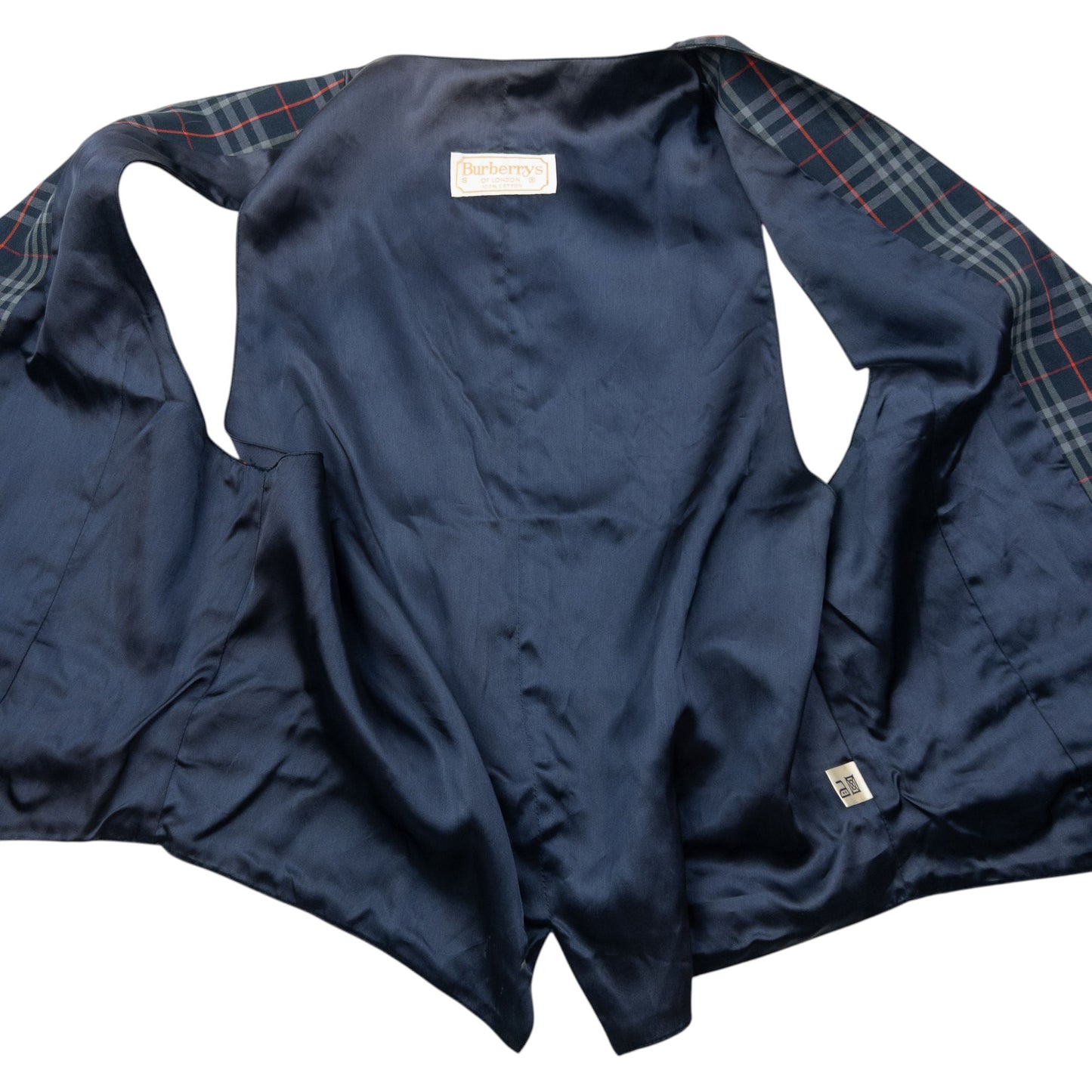 Vintage 90s Burberry Nova Check Waistcoat Womens Size S