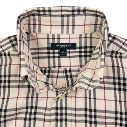 Vintage Burberry Nova Check Long Sleeve Button Up Shirt Size S