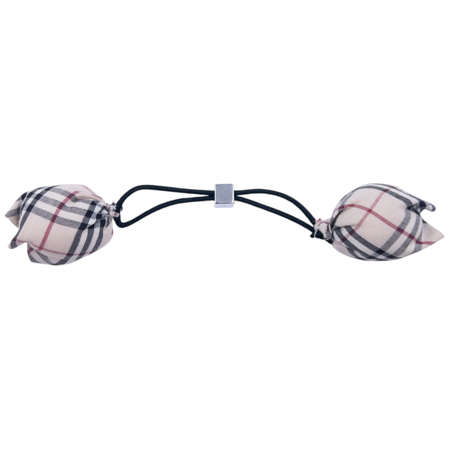 Vintage 2000s Burberry Nova Check Bobble Hair Ties