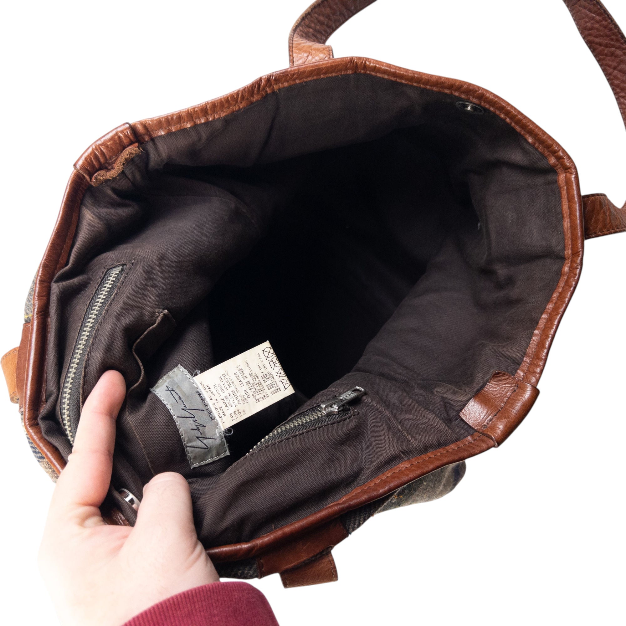 Vintage Yohji Yamamoto Wool Shoulder Bag