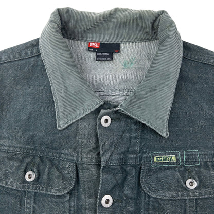 Vintage 2000s Diesel Cropped Button Up Denim Jacket Size S