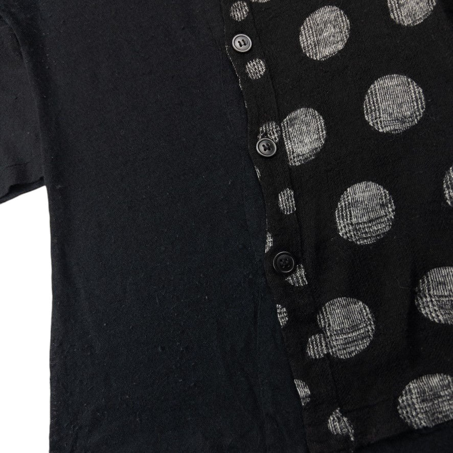 Vintage Yohji Yamamoto Polka Dot Short Sleeve Cardigan Womens Size S