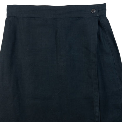 Vintage 90s Gianni Versace Linen Wrap Skirt Womens Size W25