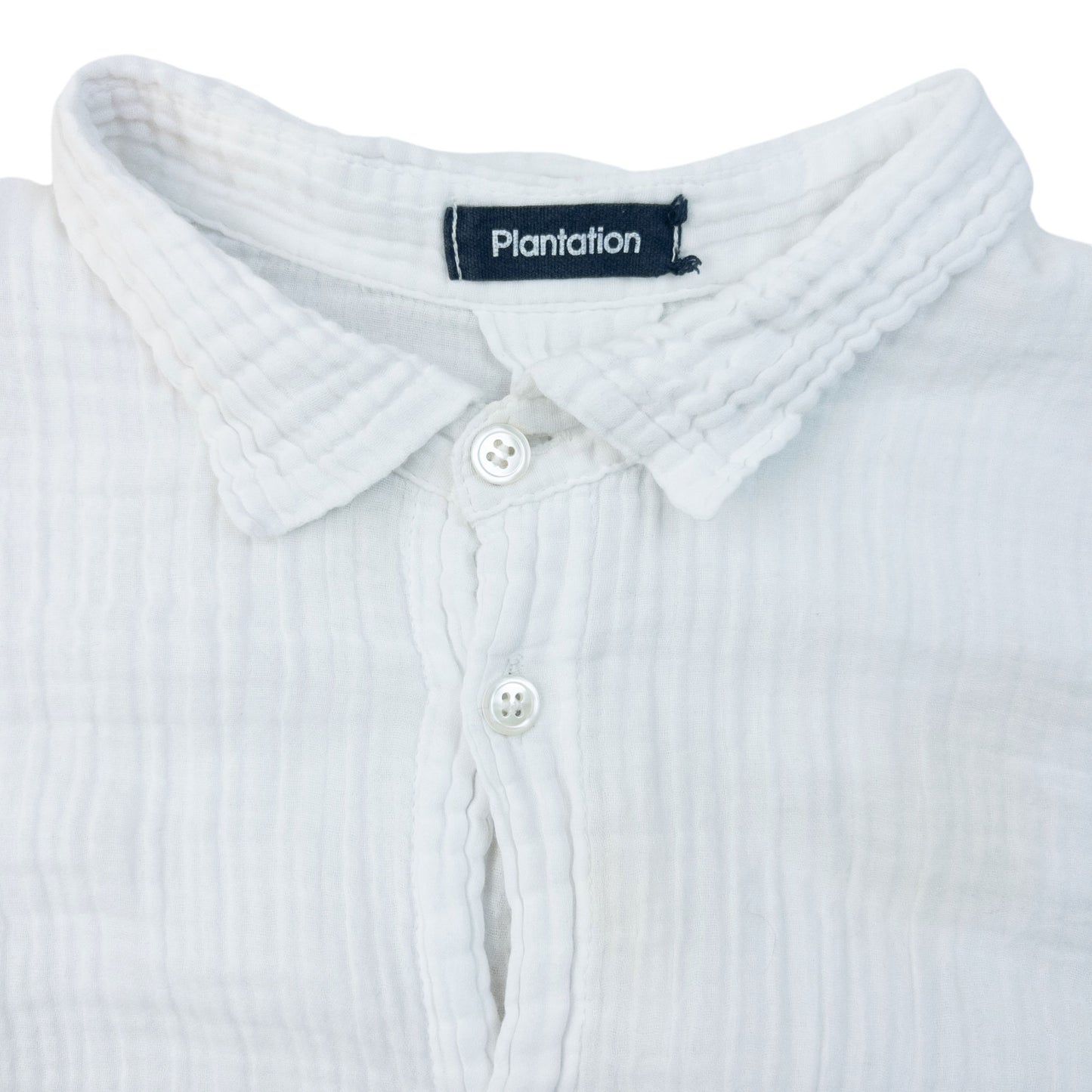 Vintage 90s Plantation By Issey Miyake Crinkle Button Up Shirt Womens Size S
